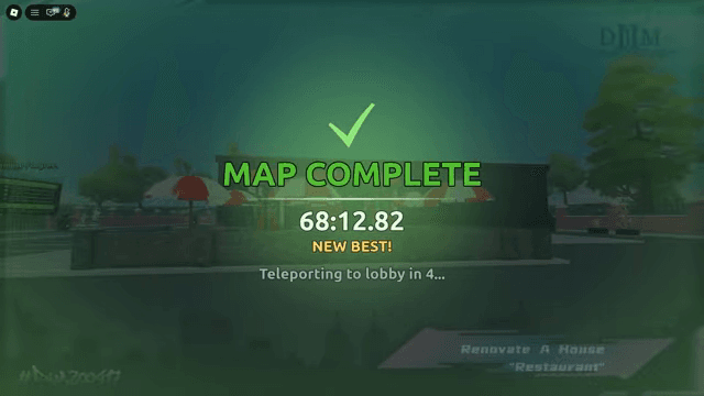 Restaurant Map Complete result and lobby countdown